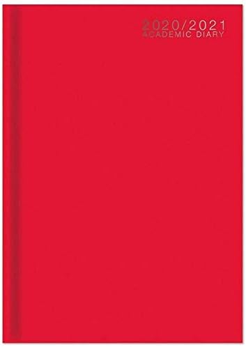 Academic 2021 2022 Hardback Week to View Student Diary - A4 Red 6493