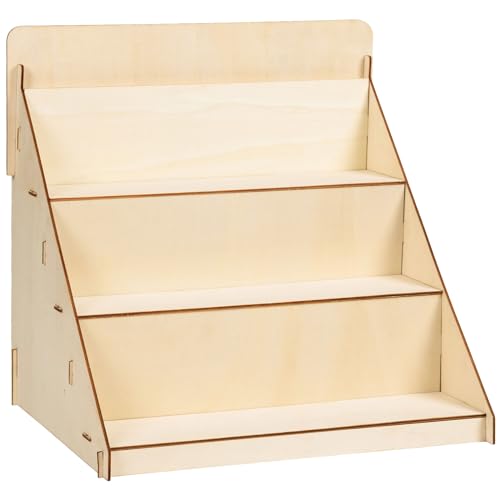 Wooden Retail Table Display Stand Portable Retail Wooden Display Riser