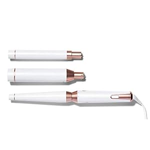 Image of T3 - Whirl Trio Interchangeable Styling Wand | 3 Barrel Custom Blend Ceramic Professional Wand Set for Endless Styling Possibilities | Tapered, 1 Inch and 1.5 Inch Barrels