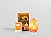 Natural Himalayan Rock Salt Lamp 6-7 lbs with Wood Base,UL Approved Electric Wire, with Dimmer & Bulb