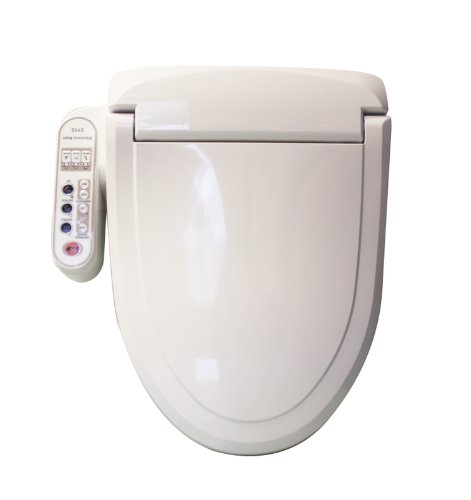 Diastar Electronic Elongated Toilet Seat, Cotton White