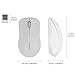 LENRUE Wireless Mouse, Portable Optical Ergonomic Mobile Mice with USB Nano Receiver for PC, Laptop, Computer, Notebook, Macbook (White Wireless Mouse)