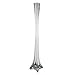 CYS® Glass Eiffel Tower Vases. H-16 inches, Open D-1.5", Clear