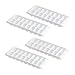 TrueCraftware Set of 4 - White Ice Cube Trays - Stackable