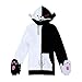 Lifeye Black White Bear Hoodies Sweatshirts Cosplay Jacket Unisex Adult Long Sleeve Coat With Gloves XL