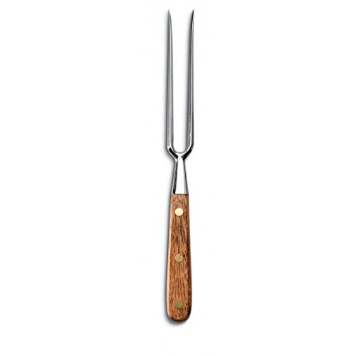 AUSONIA - 64410 Forged Meat Cooking Fork Carving Fork CM 28 with Wooden Handle