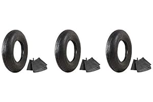 Marathon Industries 4.80/4.00-8" Replacement Pneumatic Wheel Tire and Tube (3-(Pack))