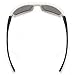 Naga Sports Youth Teenager UV400 Polarized Sunglasses for Baseball, Softball, Running, Fishing, Biking - Kids Ages 6-14 (POLARIZED Blue Mirror Lens White Navy Frame)
