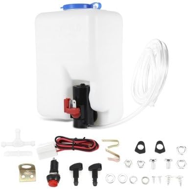 12V Universal Windshield Washer Auto Motor Pump Bottle Kit Window Cleaning