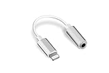 Sumgott AC1702-1 Lightning to 3.5 mm Audio Adapter, Lightning to Female Headphone Jack Adapter Cable Converter for iPhone 7/7 Plus, Silver