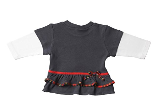 snopea Baby Girls' Jeans/Double Tee 24MO Red And Green