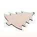 Christmas Wooden Crafts Hanging Ornaments Christmas Tree Decoration Unfinished Wood Cutouts for DIY Blank Slices to Paint (10PCs Christmas Tree Style)