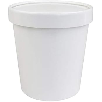 ice cream containers freezer lids vented oz non prevent burn premium frozen dessert supplies duty heavy cups pint container count