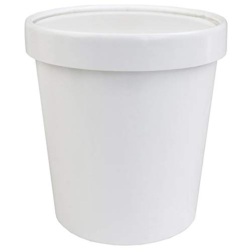 16 oz Freezer Containers And Lids - With Non-vented Lids to Prevent Freezer Burn - Premium Heavy Duty Ice Cream Containers! Frozen Dessert Supplies - 10 Count