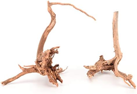 BETWEENME 2 Pcs Natural Tree Trunk Driftwood Aquarium Fish Tank Plant Wood Decoration Ornament Shape Random Delivery