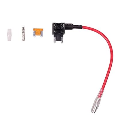 HitCar Flachsicherungsadapter für Spannungsabgriff für KFZ LKW Flachsicherung 12V?inkl. 5A Sicherung Blade-Stil ATM APS ATT L