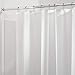 KONKY Shower Curtain Rod - Extendable 50”-86” Brushed Stainless Steel Shower Curtain Rod Tension Chrome Holder No Drill Use Bathroom Kitchen Home
