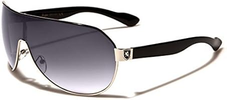 Men's Flat Top Sport Shied Aviator Sunglasses - Multiple Colors