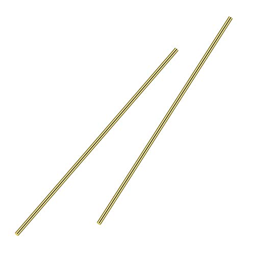 1/4 Inch Brass Round Rod, Favordrory 2PCS Brass Round Rods Lathe Bar Stock, 1/4 Inch in Diameter 14 Inch in Length - Thumbnail 4