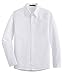 Spring&Gege Boys' Long Sleeve Solid Formal Cotton Twill Dress Shirts