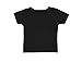 RABBIT SKINS™ Infant 100% Cotton Jersey Short Sleeve Tee (Black, 24 Months)