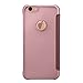 iPhone 6s Plus Case,Mirror Smart Clear View Window Flip Case Cover For iPhone 6s Plus, iPhone 6 Plus - rose gold