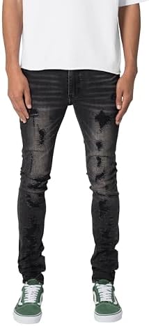 mnml Men's X43 Skinny Denim - Matte Black, 28 at Amazon Men's