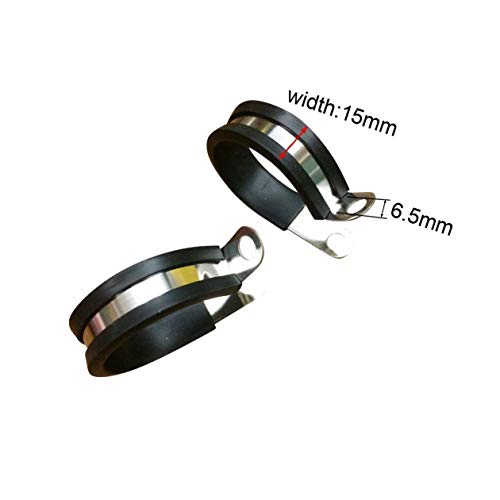 Cable Clamps Assortment Kit,50pcs Rubber Cushion Insulated Clamp.Stainless Steel Metal Clamp - //coolthings.us