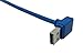 CERRXIAN 30cm USB 3.0 A 90 Degree Up Angle Male to Micro B Male 10pin 90 Degree Right Angle Short Cable(Blue,u-r)
