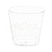 Prestee Disposable Shot Glasses 1 oz - 100 Pack Clear Plastic Shot Glasses for Party, Mini Jello Shot Cups, Small Plastic Cups for Tastings, Condiments, Snacks, and Cocktail Sampling