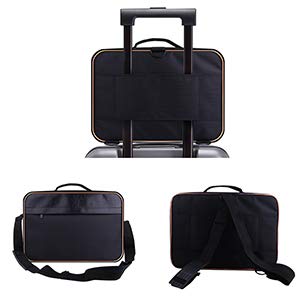 image for DUcare Large Makeup Train Bag with PU Leather Travel Case Cosmetic Org