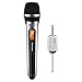 Wireless Microphone System, Alvoxcon UHF Dynamic Handheld mic for iPhone, Computer, Karaoke, Conference, DJ, Vocal Recording, Singing, Church, Wedding,On Stage,Live Events(1/4 inch plug mini receiver)