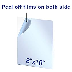 CALPALMY 5 Pack of 8x10” PET Sheet/Plexiglass