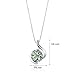 PEORA Green Amethyst Open Bezel Wave Pendant Necklace for Women 925 Sterling Silver, Natural Gemstone, 1.75 Carats Round Shape 8mm, with 18 inch Chain