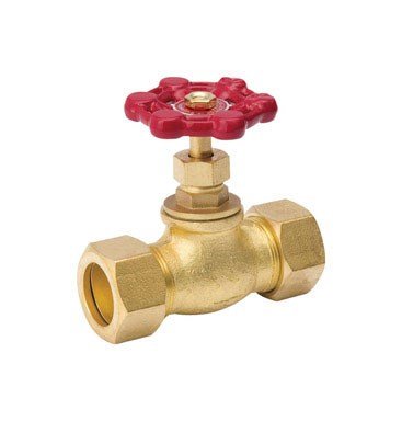 Mueller Stop Valve < 0.25 % Lead 1/2 " Compression Copper