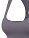 BEKDO Womens Basic Seamless Cropped Racerback Sports Tank Top-ONE Size-Gray
