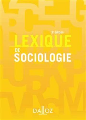 Lexique de sociologie (French Edition) by (Paperback)