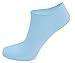 Chic 3 Pack Womens Socks Purple Blue Yellow