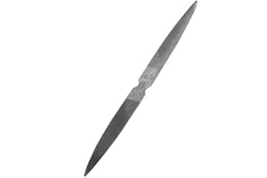 Hitommy 8 inch Carbon Steel Double Ended Flat and Half Round Wax Carving File