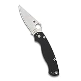 Spyderco para Military 2 Signature 8.24" Folding Knife with 3.42" CPM S30V Steel Blade and Durable G-10 Handle - PlainEdge - C81GP2