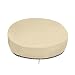 SunPatio Round Patio Daybed Cover 88 Inch, Heavy Duty Waterproof Outdoor Canopy Daybed Sofa Cover with Taped Seam, 88" L x 85" W x 35"/16" H, All Weather Protection, Beige