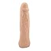 Reusable Silicone Penis Extension Condom Enlarger Sleeves for Ejaculation Delay, Penis Enlargement, Flesh