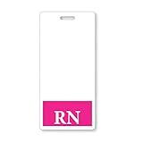 Pink RN Badge Buddy - VERTICAL - Heavy Duty Spill