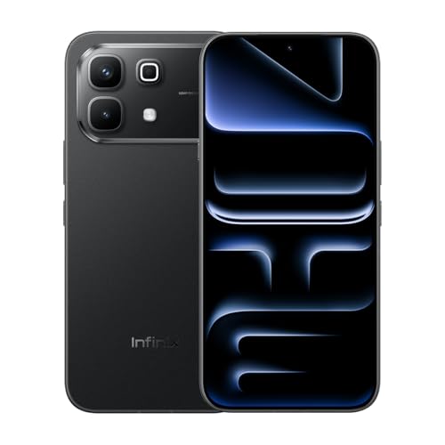 Infinix Celular Note 60 RAM 16GB: 8GB+8GB Extendible ROM 256GB, 6.78'' AMOLED 1.5K 144Hz, 6150mAh Inalámbrica 30W Carga Rápida 45W Smartphone 5G AI Dual SIM Cámara 50MP+13MP Live Photo Midnight Black