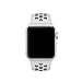Yearscase 42MM Soft Silicone Sport Replacement Band with Ventilation Holes for Apple Watch Series 3, Series 2, Series 1, Sport , Edition, M/L Size - White / Black