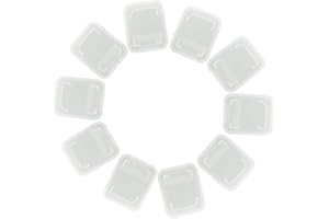 10pcs Clear Plastic Memory Card Case Holder Storage Boxes Compatible with SD MMC/SDHC PRO Duo (Memory Card Not Included) 1.9"