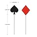 Donoter 36 Pcs Glitter Casino Night Poker Theme Cupcake Toppers Las Vegas Party Cake Picks Food Decoration