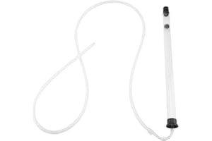 BEAXUTCIZH Auto Siphon Racking Cane, 13.8in Clear Siphon with Food-Grade Vinyl Hose, Auto Siphon Home Brew Leak-Free, Siphon Tube Pipe Hose for Wine, Beer, Mead, Fast Easy Transfer for Home Brewing Kit (B)