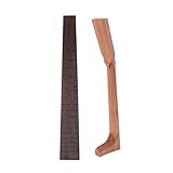 Flameer DIY Acoustic Guitar Neck Mahogany Neck + Rosewood 20 Frets Fingerboard for Luthiers Supplies