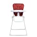 Joovy Nook High Chair Featuring Four-Position Adjustable Swing Open Tray, and Removable, Dishwasher-Safe Tray Insert for Easy Cleaning - Folds Down Flat for Easy Storage (Red)